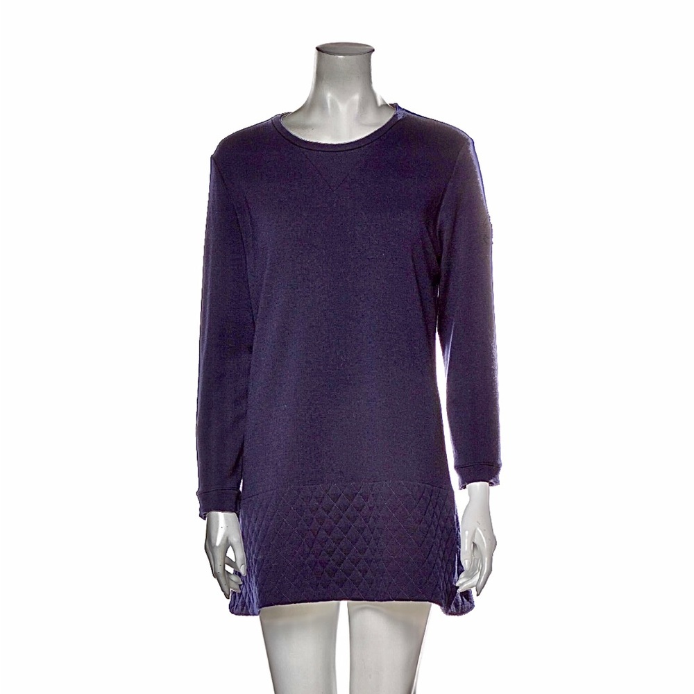 Chanel sz 44 wool logo tunic sweater